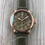 Replica Zenith x Bamford Pilot Type 20 VK Chronograph Watch Rose Gold Green Dial